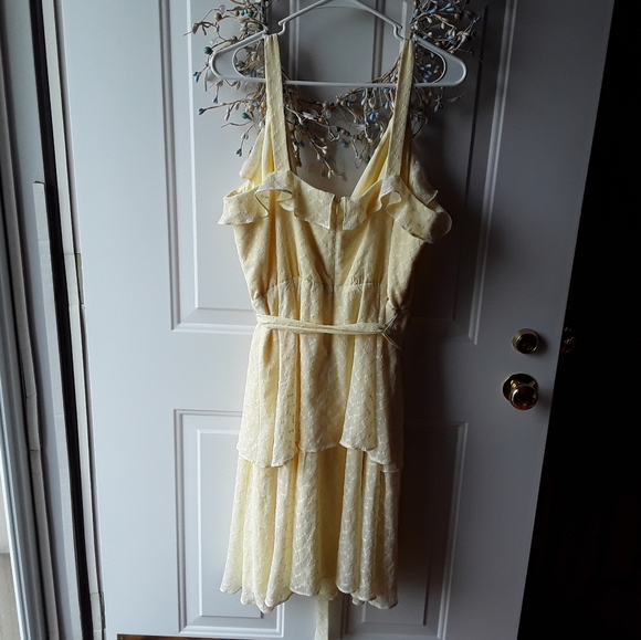 Gal Meets Glam Helena Eyelet Faux Wrap Dress NWT - Picture 11 of 16